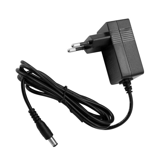 Adaptador de Corriente 12V 1A Conector DC 5.5mm, Fuente de Alimentación jack de conexión 5,5mm Exterior y 2,5mm Interno, Input 100-240V~50/60Hz 0.5A Max, Output 12V~1.0A