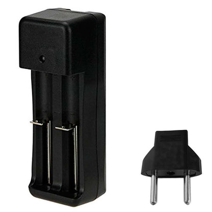 Cargador 2 baterias 18650 linternas powerbank juguete pilas recargables