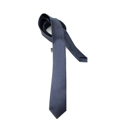 Corbata Estrecha Unisex sin Estampado Satinado Gris para Celebraciones y Eventos 100% Poliéster