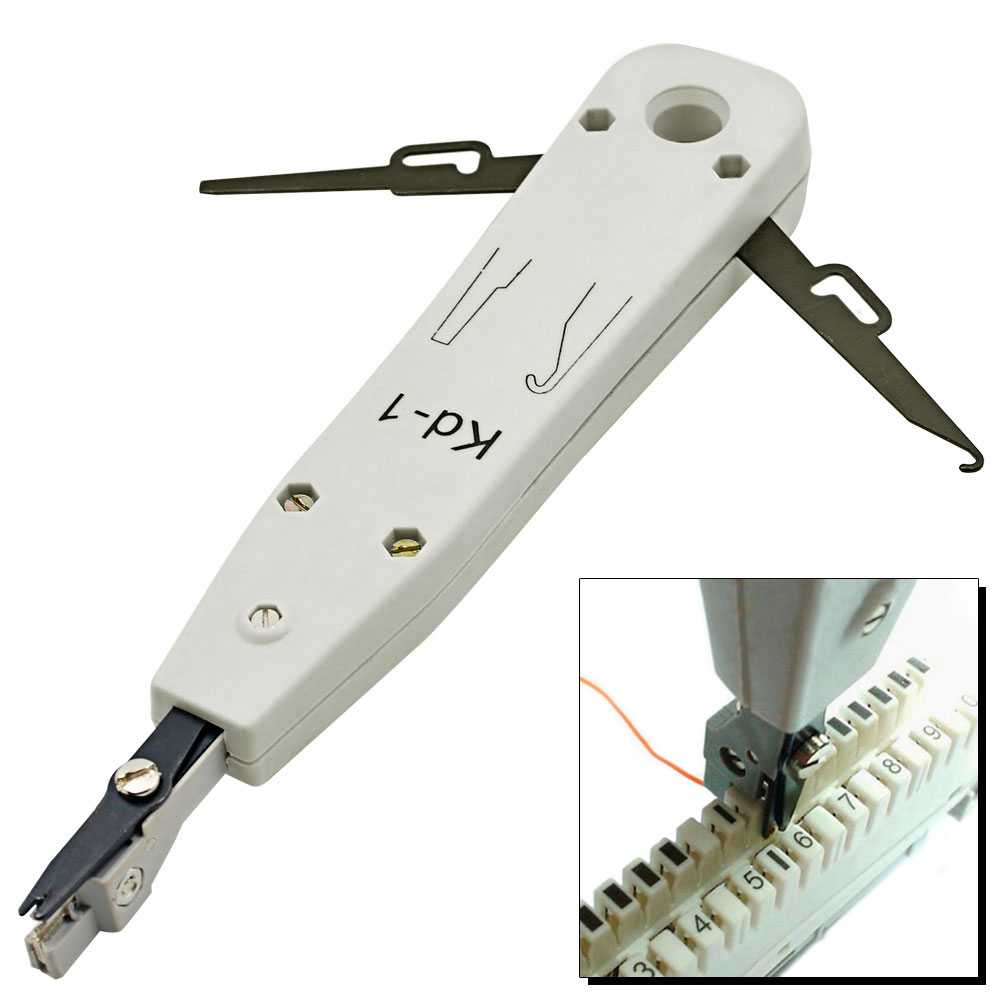 Crimpadora de impacto LSA para cables red ethernet RJ45