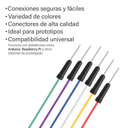 65x CABLE JUMPER macho protoboard arduino pic solderless breadboard wire cables