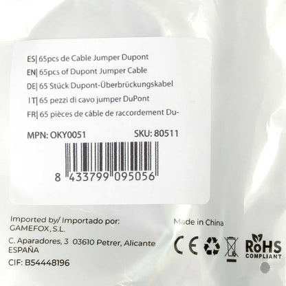 65x CABLE JUMPER macho protoboard arduino pic solderless breadboard wire cables