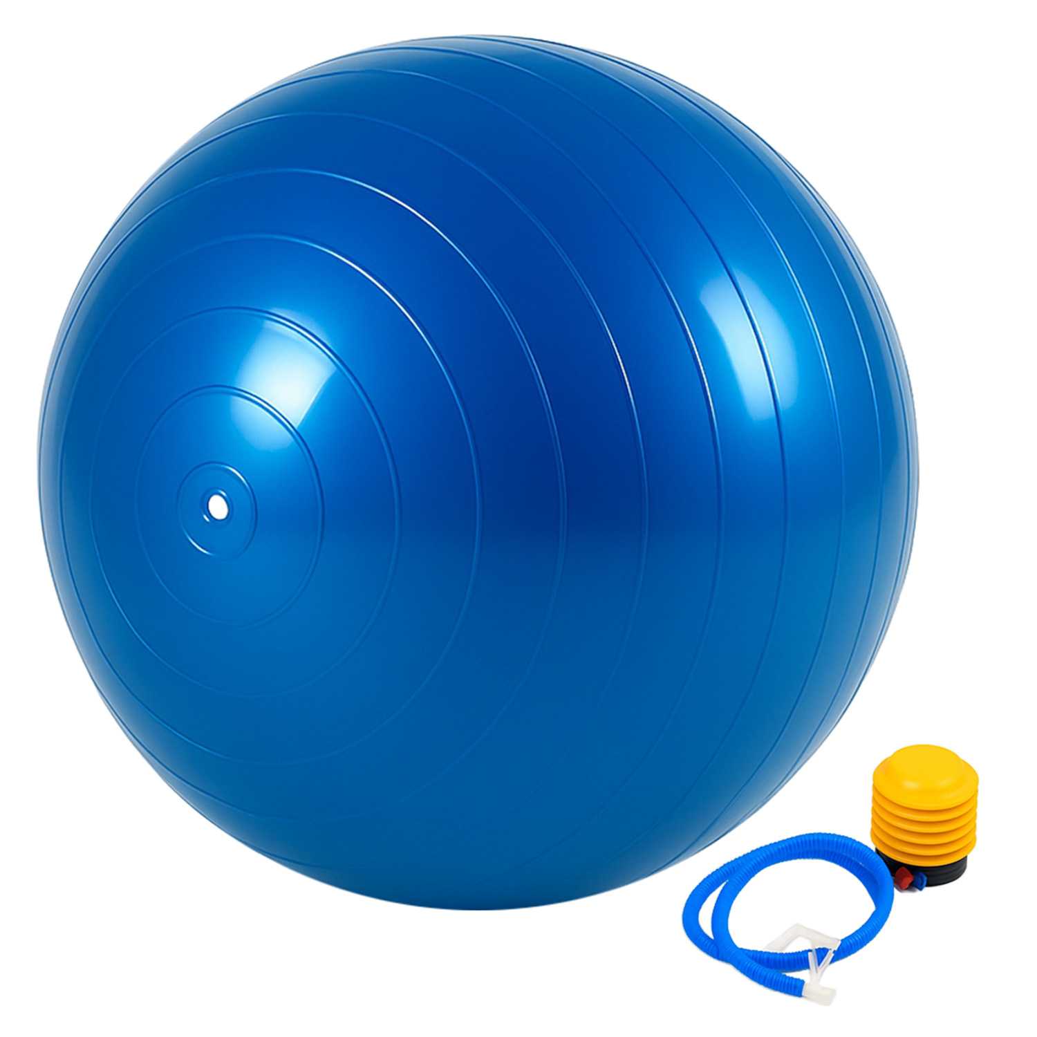Pelota Balon Gym Ball para Deporte Gimnasia Yoga Pilates Abdominales Azul 65 cm Blue for Fitness Core Exercise+Pump