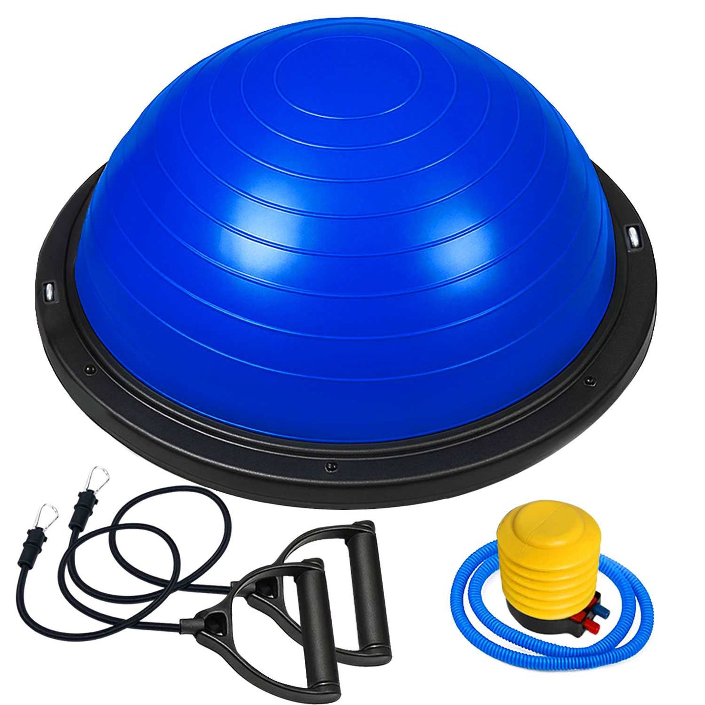 Entrenador de Equilibrio 58cm Azul Bos Balance Trainer Fitball Pelota de Gimnasia Pilates Up con Inflador Unisex Adulto