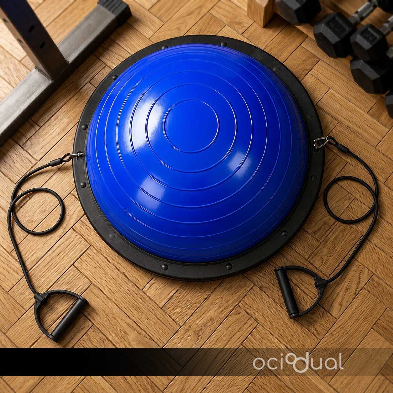 Entrenador de Equilibrio 58cm Azul Bos Balance Trainer Fitball Pelota de Gimnasia Pilates Up con Inflador Unisex Adulto