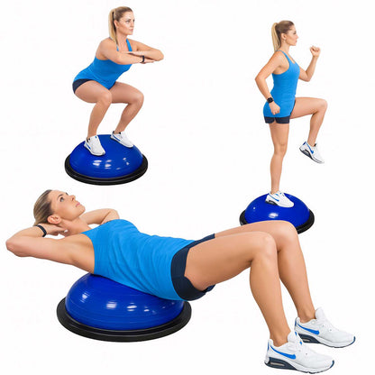 Entrenador de Equilibrio 58cm Azul Bos Balance Trainer Fitball Pelota de Gimnasia Pilates Up con Inflador Unisex Adulto
