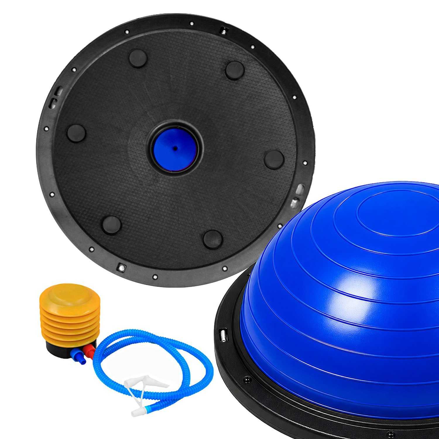 Entrenador de Equilibrio 58cm Azul Bos Balance Trainer Fitball Pelota de Gimnasia Pilates Up con Inflador Unisex Adulto