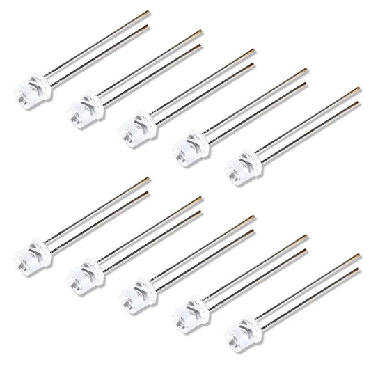 10x Fototransistor 5800B 5-10k 5mm 90W Foto Transistor, detector sensor, Photosensitive, Luminosidad Luz para