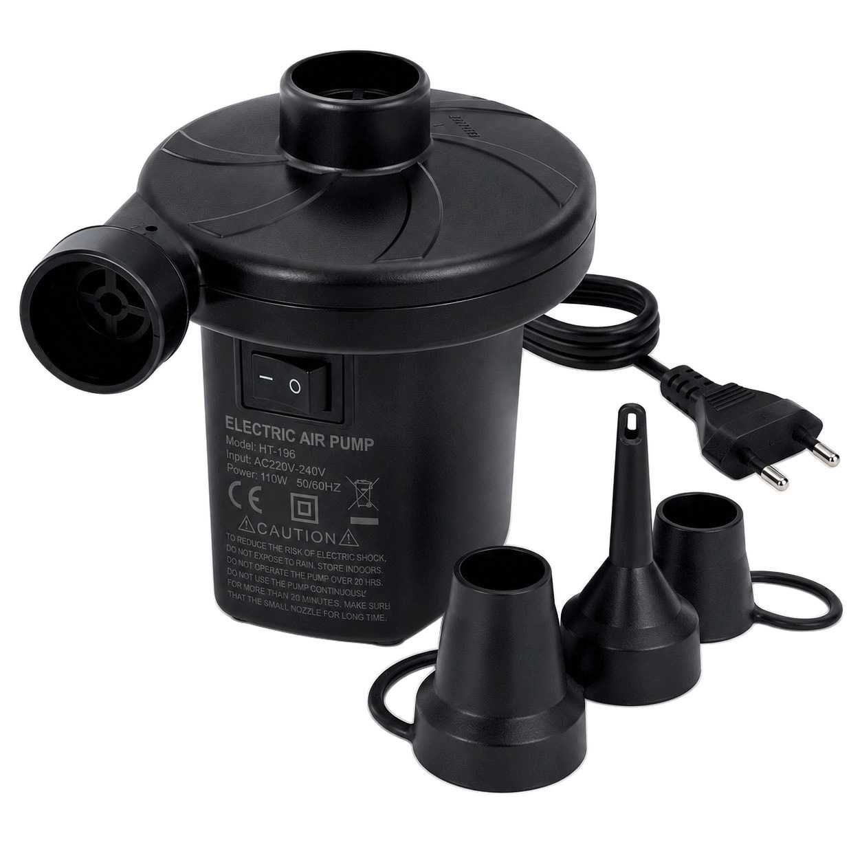 OcioDual Inflador Colchon Hinchable, Bomba para Inflar Piscina, Hinchador Colchon Hinchable, 240V AC Hinchador colchoneta,
