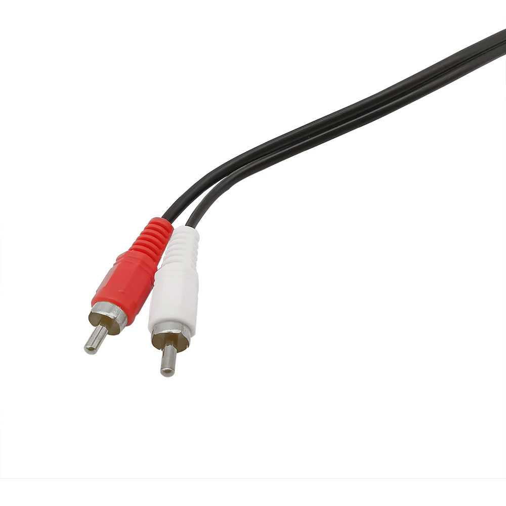 Cable Audio Jack 3,5mm Hembra a 2 RCA Macho Adaptador en Y Divisor Splitter para Sistema Estéreo para PC Amplificador