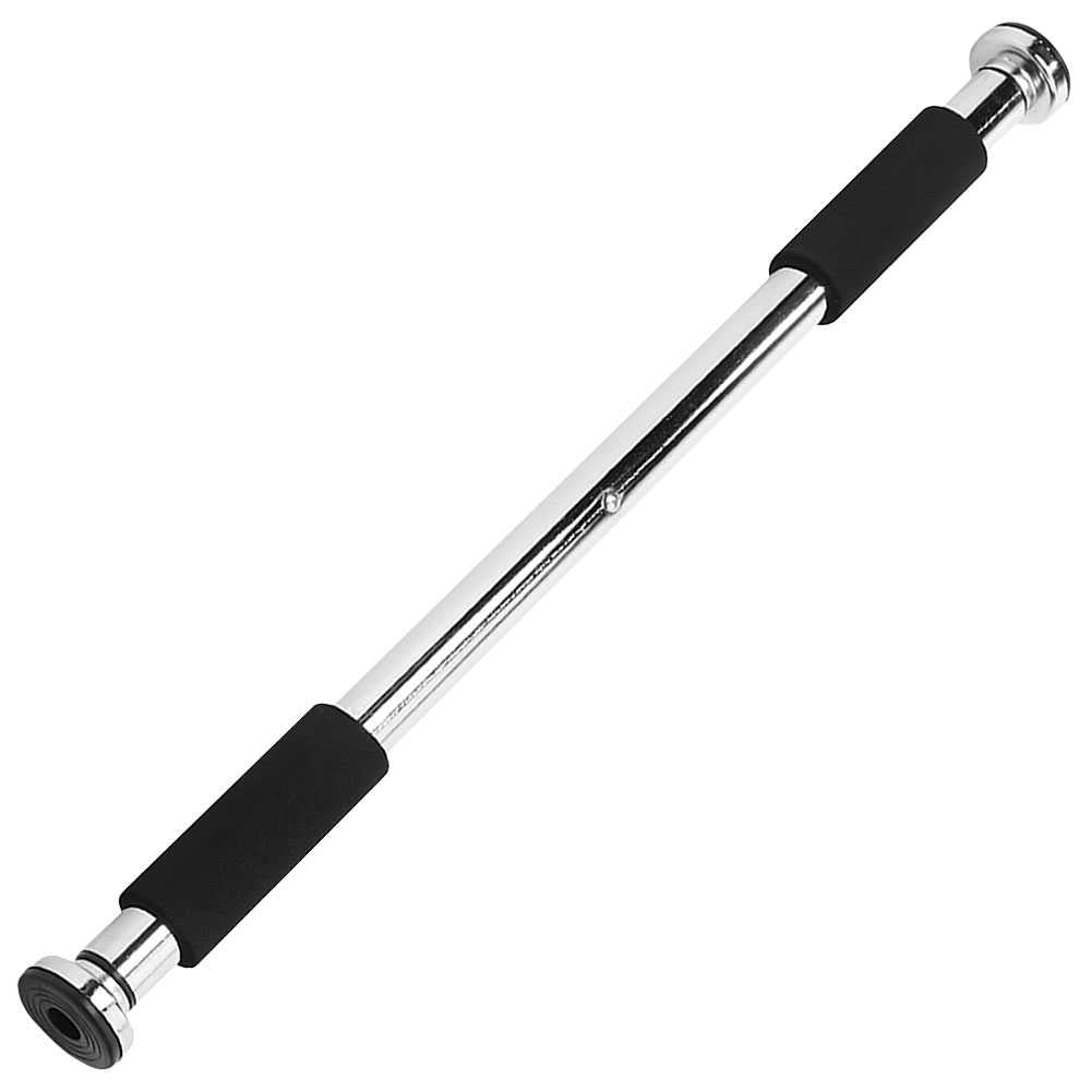 Barra Dominadas con Tornillos Incluidos, Soporta hasta 100kg, Gym, Ejercicio en Casa, Barra Dominadas Pared Plata, Calistenia,