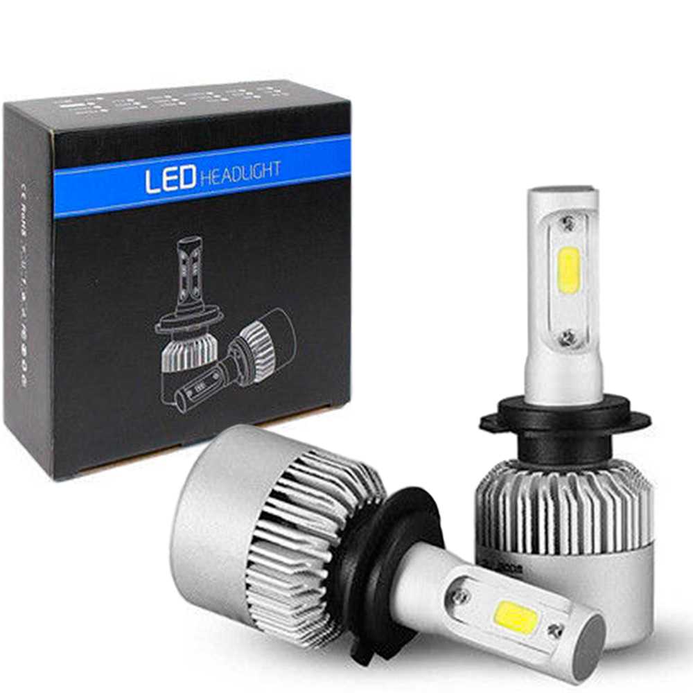 2x Bombillas S2H7 LED para Faro de Coche 6500K
