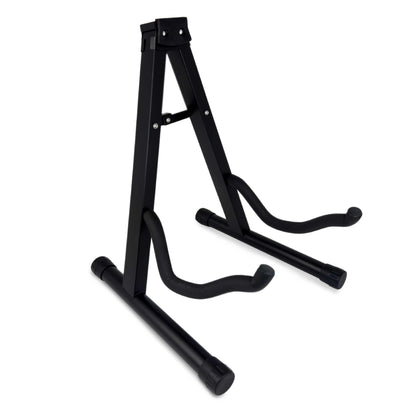 Soporte Universal Plegable de Suelo Metálico para Guitarra Acústica Eléctrica Clásica Española Tacos Goma Negro