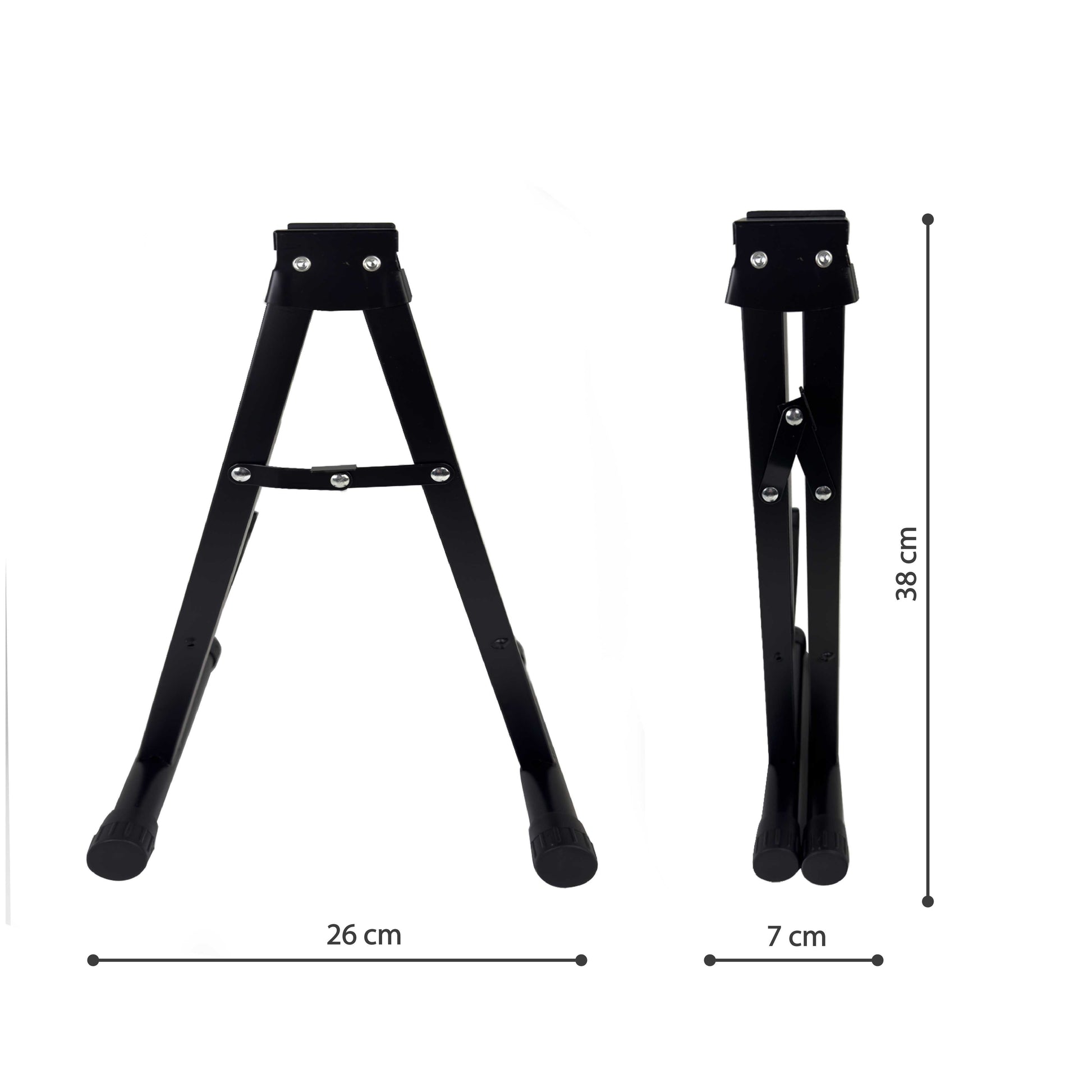 Soporte Universal Plegable de Suelo Metálico para Guitarra Acústica Eléctrica Clásica Española Tacos Goma Negro