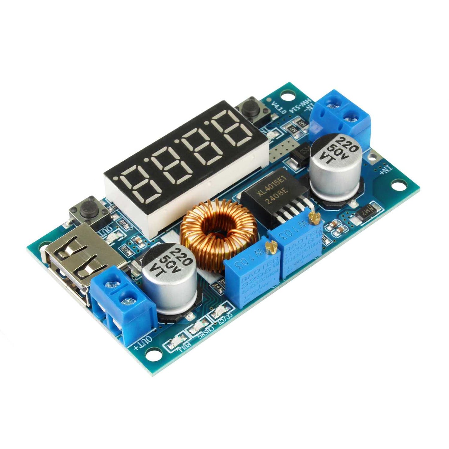 Convertidor Regulador de Voltaje Voltimetro DC 5A 75W Step Down Arduino XL4015