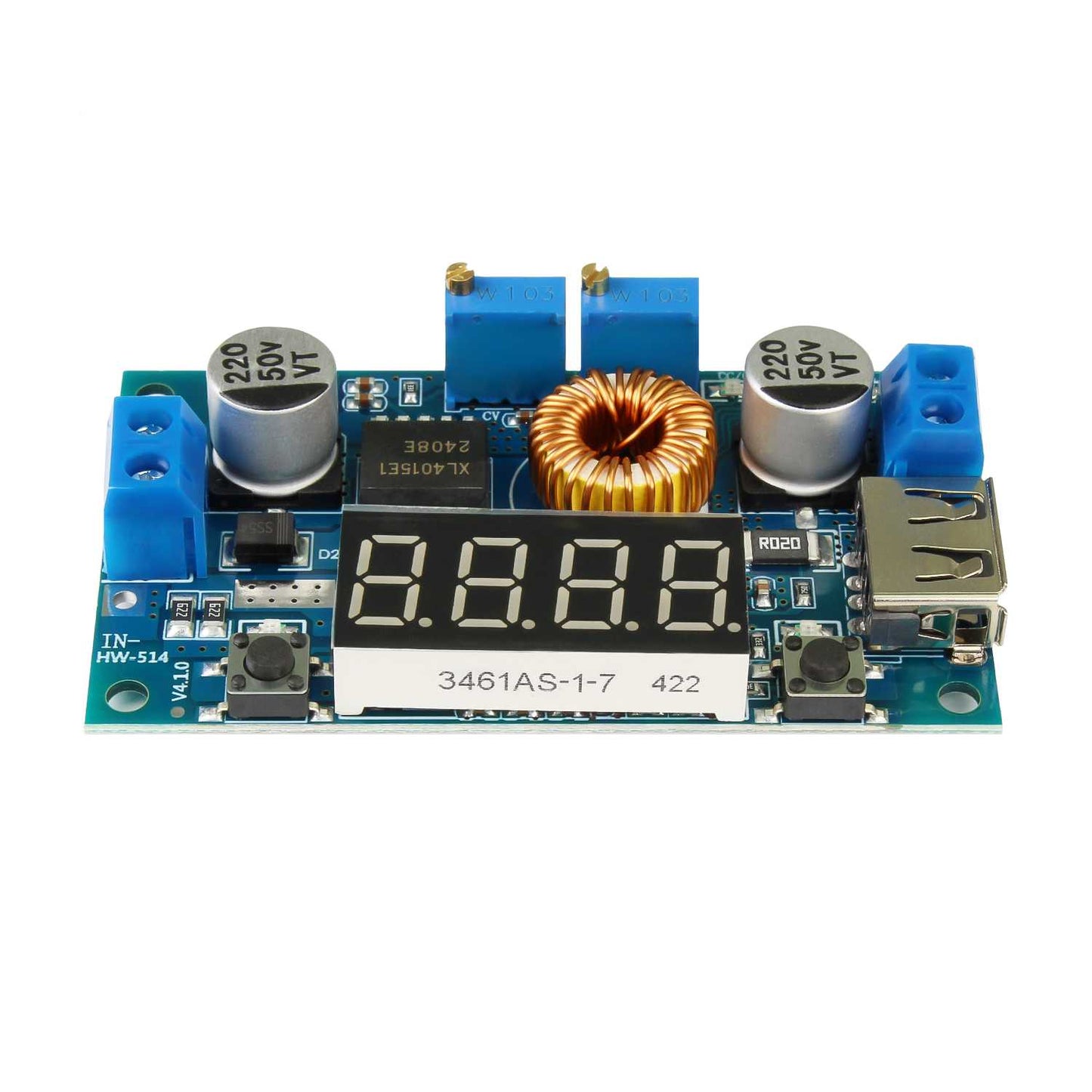 Convertidor Regulador de Voltaje Voltimetro DC 5A 75W Step Down Arduino XL4015