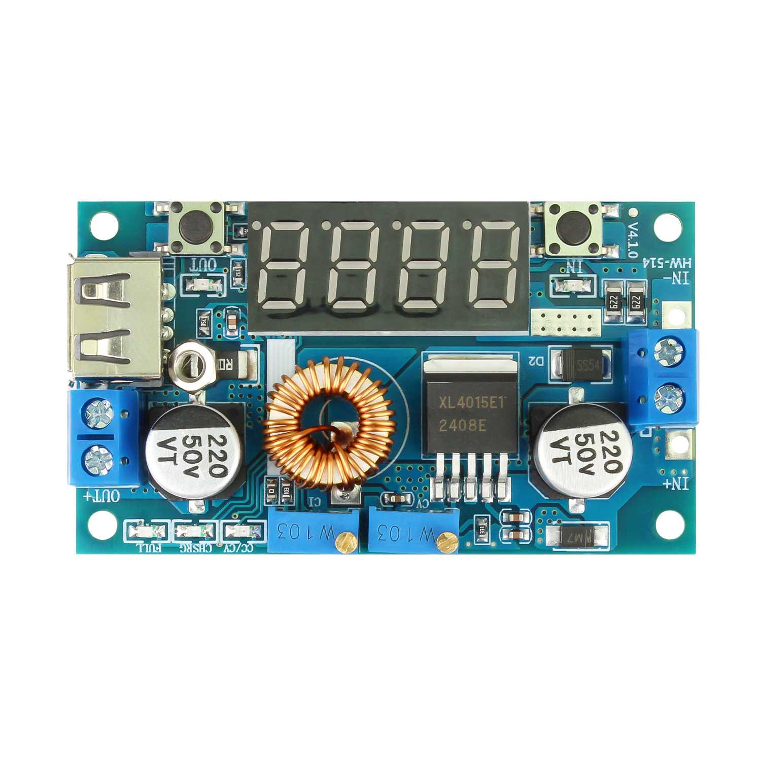 Convertidor Regulador de Voltaje Voltimetro DC 5A 75W Step Down Arduino XL4015