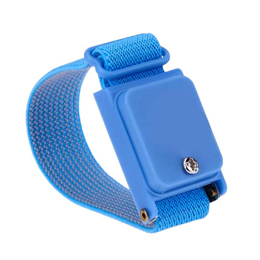 Pulsera Anti Estatica Ajustable sin Cables Wireless Aislante Electronica Azul