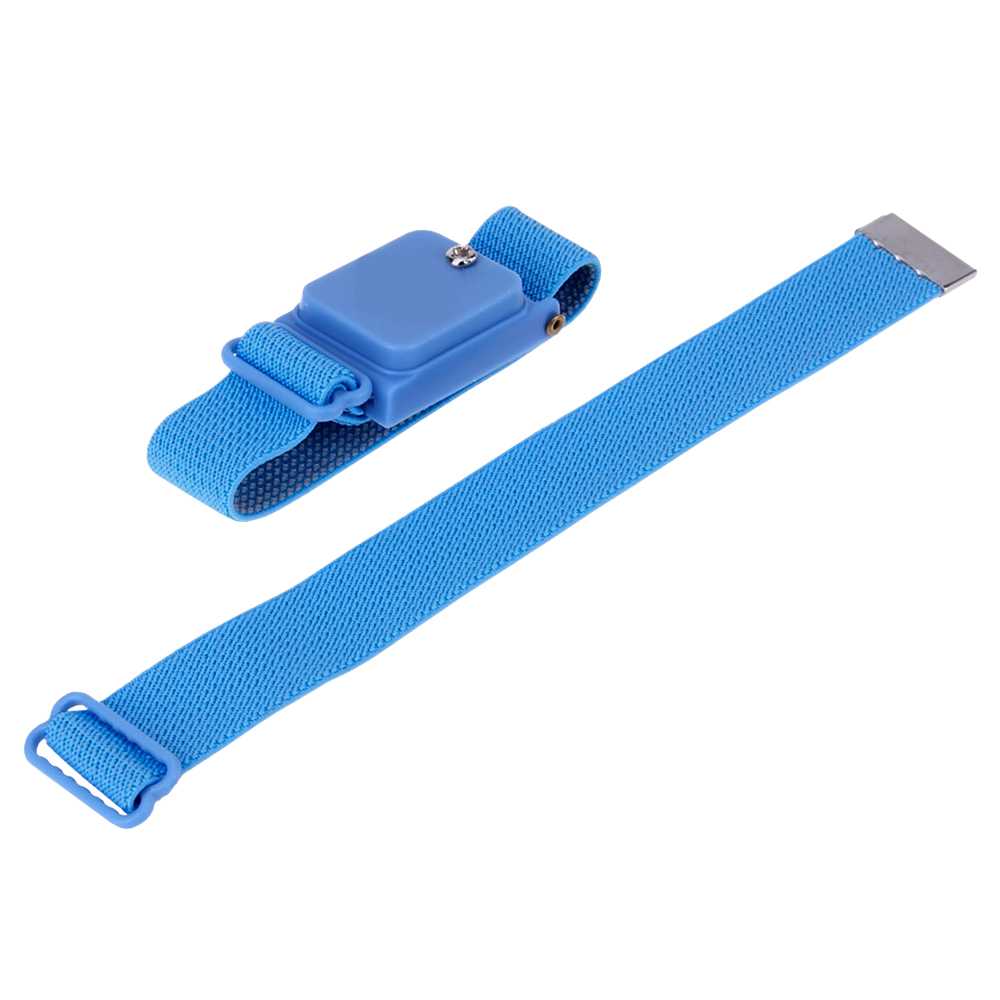 Pulsera Anti Estatica Ajustable sin Cables Wireless Aislante Electronica Azul