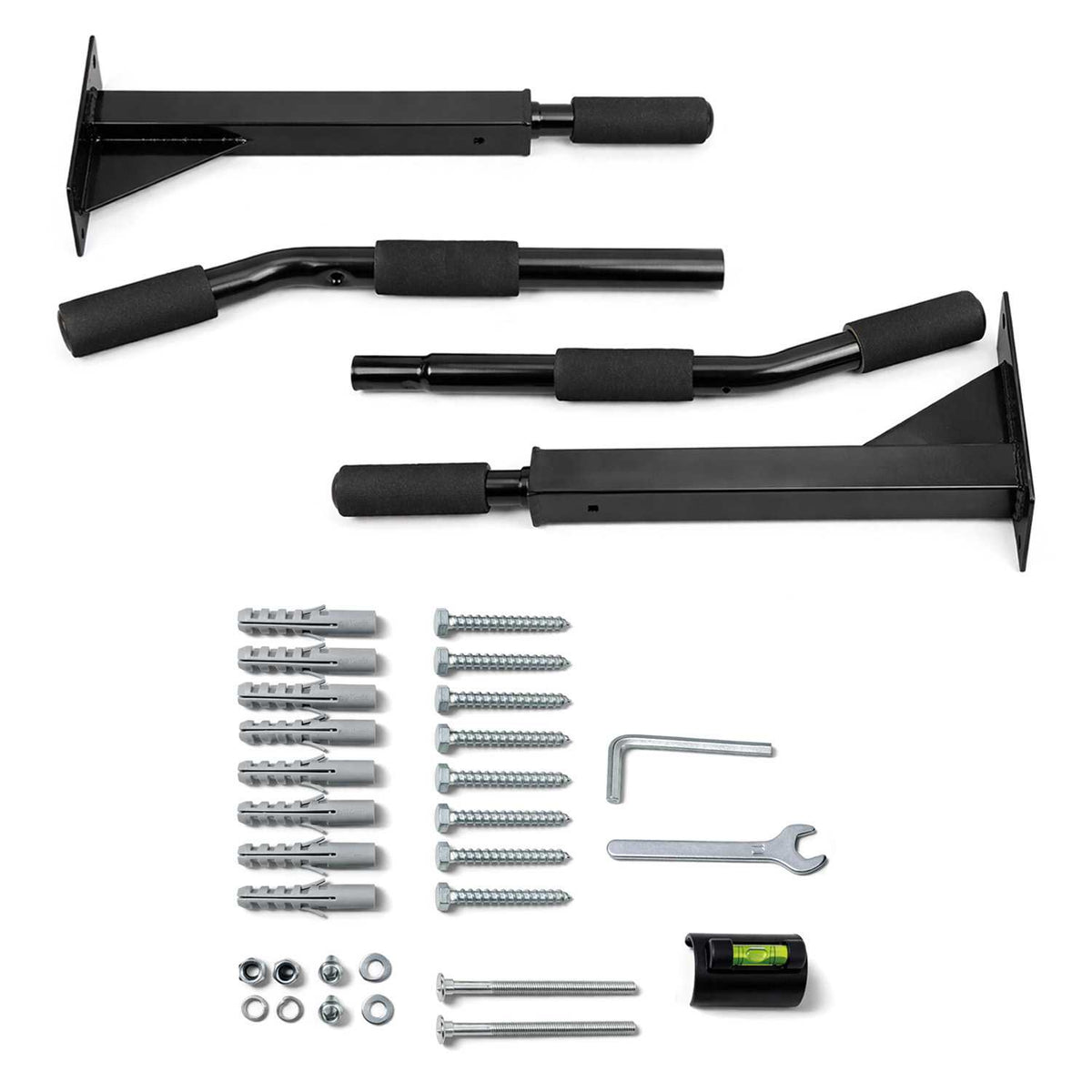 Kit de montaje de barra de dominadas con tornillos y arandelas