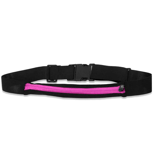 Riñonera Deportiva Rosa Bolsa de Cintura con Cremallera Individual Simple 1 Bolsillo Cinturon Ajustable Banda