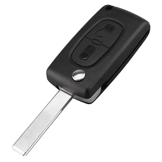 Mando Llave Funda Carcasa CE0523 HU83 Key Case para Peugeot 206 207 306 307 308 407 607 806, Citroen C2 C3 C4 C5 C6