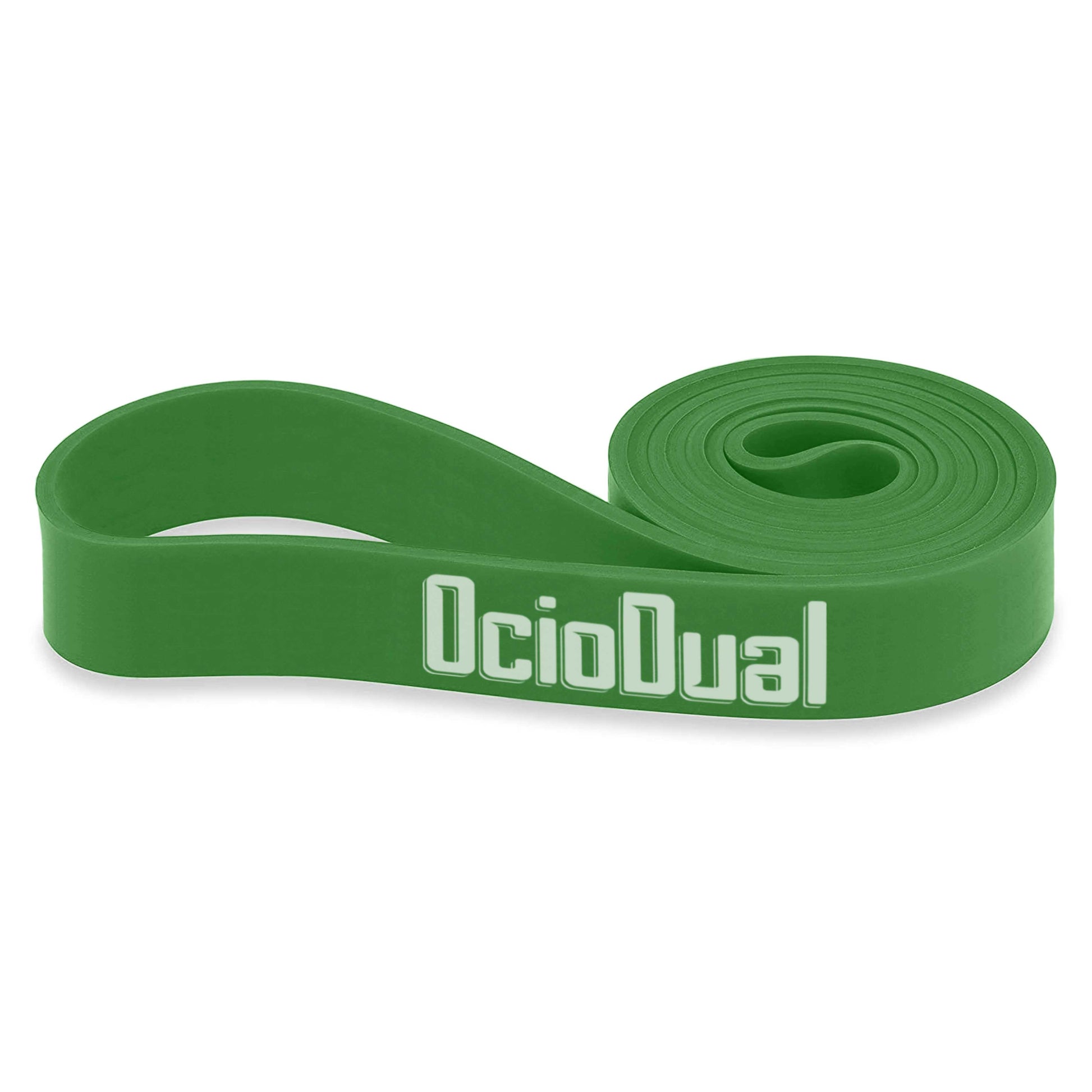 Banda Elastica de Resistencia Goma para Fitness Yoga Fuerza Ejercicio, Nivel de resistencia:23-56KG / 50-125LB, 45mm, Verde