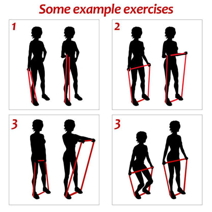 Banda Elastica de Resistencia Goma para Fitness Yoga Fuerza Ejercicio, Nivel de resistencia:23-56KG / 50-125LB, 45mm, Verde