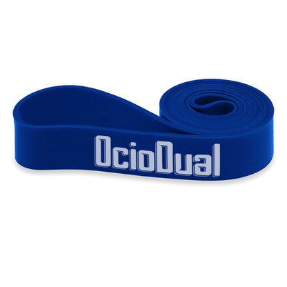Banda Elastica de Resistencia Goma para Fitness Yoga Fuerza Ejercicio, Nivel de resistencia: 31-68KG / 68-150LB, 65mm, Azul