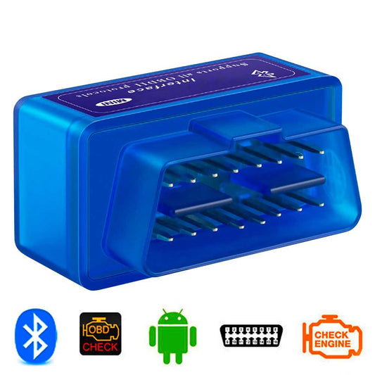 Dispositivo Interfaz V2.1 Bluetooth Herramienta de Análisis Diagnóstico Azul para Android Coche