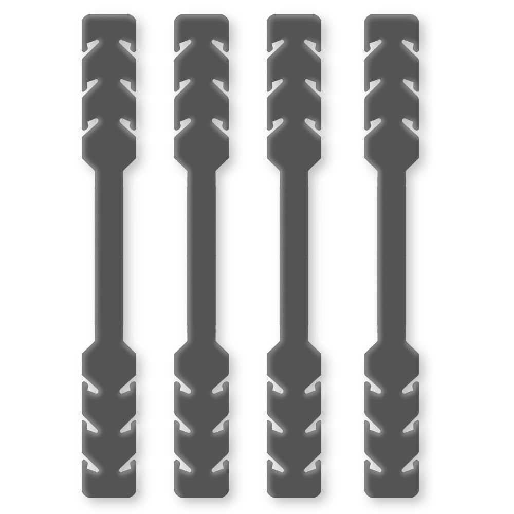 4 Salva Orejas Extensores Elásticos Flexibles Gris para Mascarilla Alargadores Ajustables Antipresión Ganchos de Goma