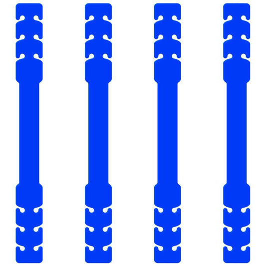 4 Salva Orejas Extensores Elásticos Flexibles Azul para Mascarilla Alargadores Ajustables Antipresión Ganchos de Goma