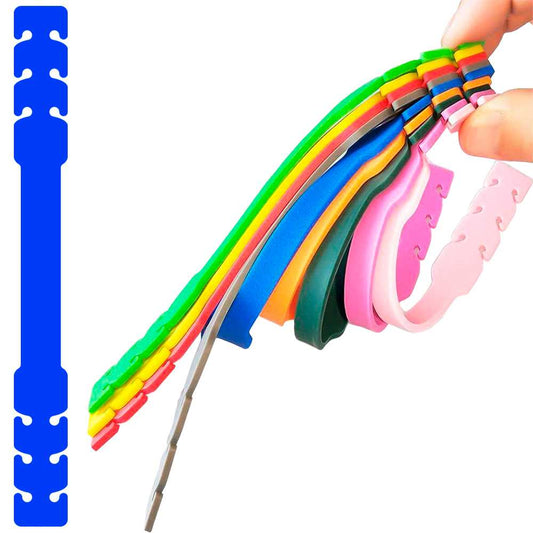 4 Salva Orejas Extensores Elásticos Flexibles Azul para Mascarilla Alargadores Ajustables Antipresión Ganchos de Goma