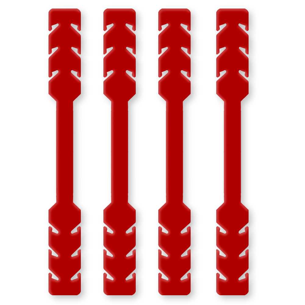 4 Salva Orejas Extensores Elásticos Flexibles Rojas para Mascarilla Alargadores Ajustables Antipresión Ganchos de Goma