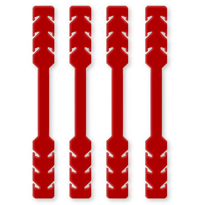 4 Salva Orejas Extensores Elásticos Flexibles Rojas para Mascarilla Alargadores Ajustables Antipresión Ganchos de Goma