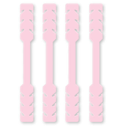 4 Salva Orejas Extensores Elásticos Flexibles Rosas para Mascarilla Alargadores Ajustables Antipresión Ganchos de Goma