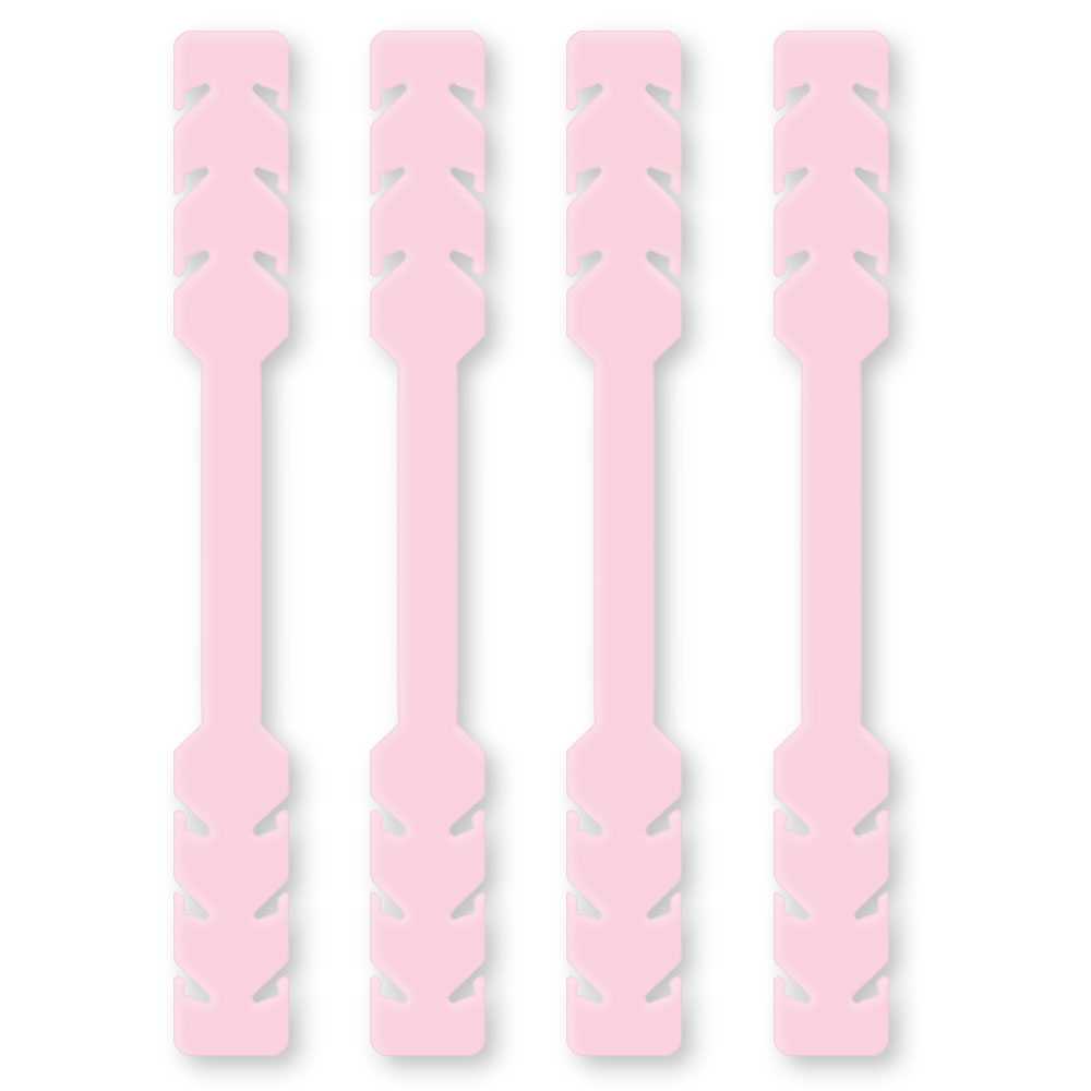 4 Salva Orejas Extensores Elásticos Flexibles Rosas para Mascarilla Alargadores Ajustables Antipresión Ganchos de Goma