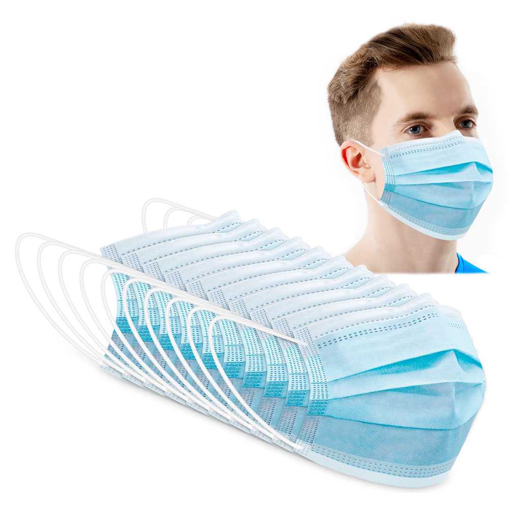 Mascarillas quirúrgicas IIR club nautico 10 unidades - 3 capas - eficacia de filtración bacteriana 98%