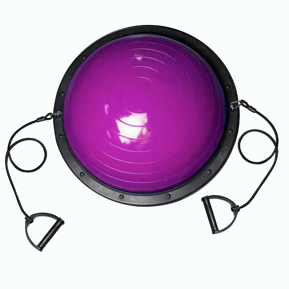 Entrenador de Equilibrio 58cm Violeta Bos Balance Trainer Fitball Pelota de Gimnasia Pilates con Inflador Unisex Adulto