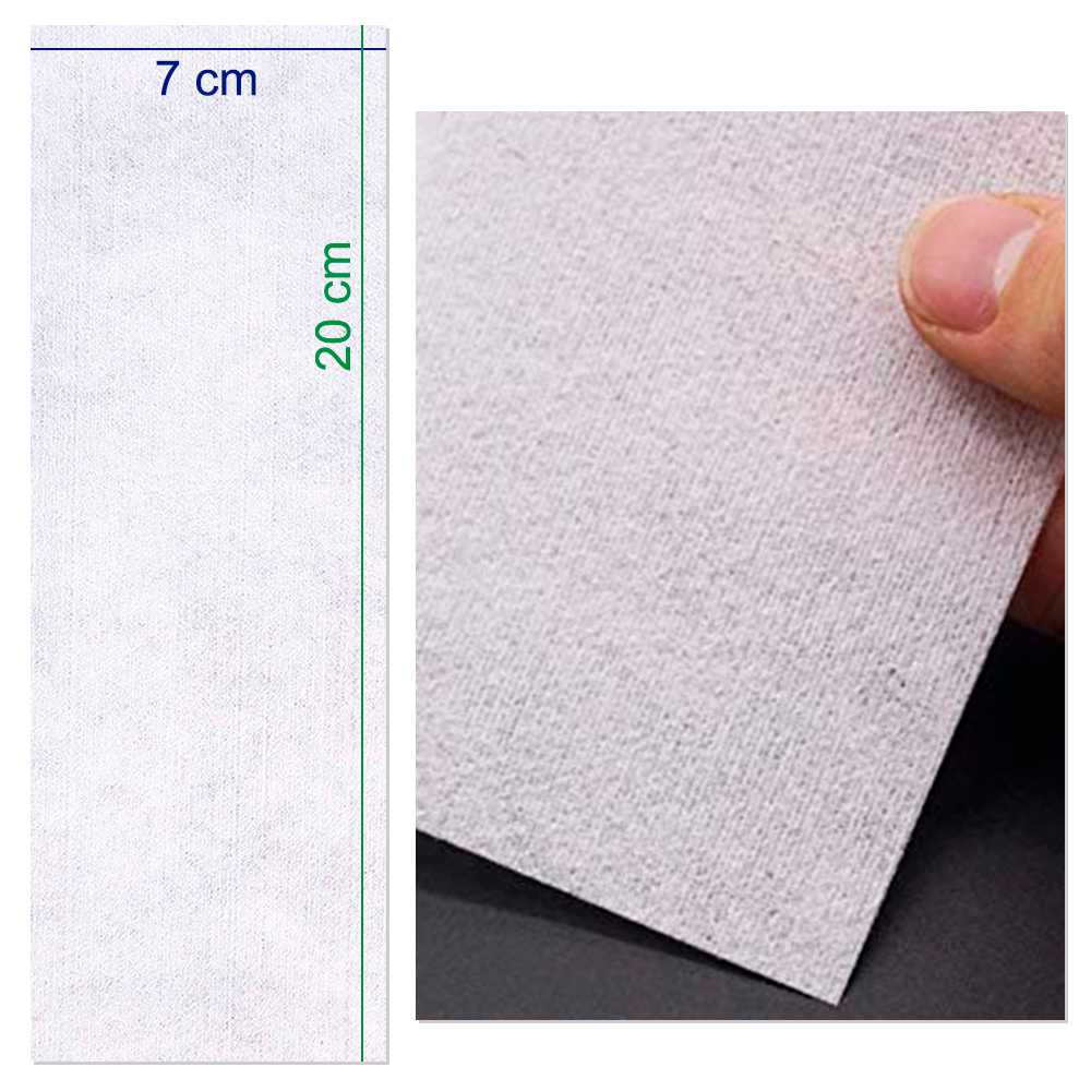 100 Bandas Depilatorias Blancas Desechables Suaves para Depilar a Cera Todo Tipo de Pieles Brazos Piernas Axilas Tiras