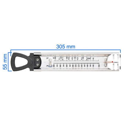Termómetro de Azúcar Acero Inoxidable Cocina sin Mercurio con Clip Ajustable para Mermeladas Dulces Confituras Cacao