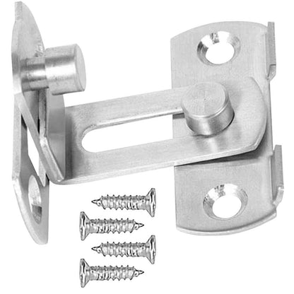 Cierre de Pestillo Ángulo Recto para Puerta Corredera Granero Seguridad Cerradura Curva Pasador Perno Cerrojo Metal