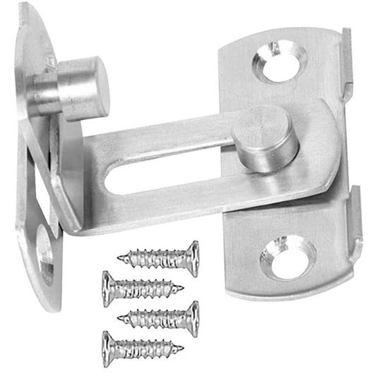 Cierre de Pestillo Ángulo Recto para Puerta Corredera Granero Seguridad Cerradura Curva Pasador Perno Cerrojo Metal