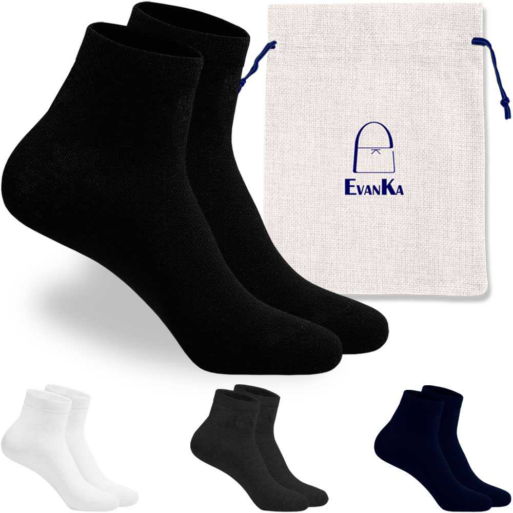 Paquete 4 Pares de Calcetines Cortos Ped Low Cut Tobilleros Talla 36-44 GF80783 Colores Lisos Hombre Mujer Unisex