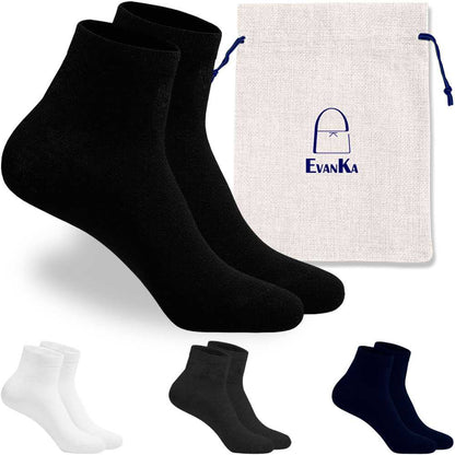 Paquete 4 Pares de Calcetines Cortos Ped Low Cut Tobilleros Talla 36-44 GF80783 Colores Lisos Hombre Mujer Unisex