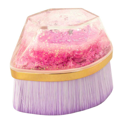 Brocha de Maquillaje Fluido Kabuki Facil Rosa para Bases Cremosas Liquidas o en Polvo Base Facial Cara Rostro Cepillo Pincel Pelo Sintetico Suave