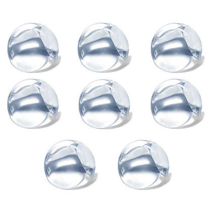 Protector de Esquina 8pcs, Tacos para Cubrir Cantos de Muebles, Silicona Transparente Forma Circular