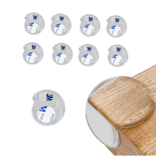 Protector de Esquina 8pcs, Tacos para Cubrir Cantos de Muebles, Silicona Transparente Forma Circular