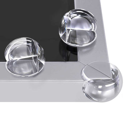 Protector de Esquina 8pcs, Tacos para Cubrir Cantos de Muebles, Silicona Transparente Forma Circular