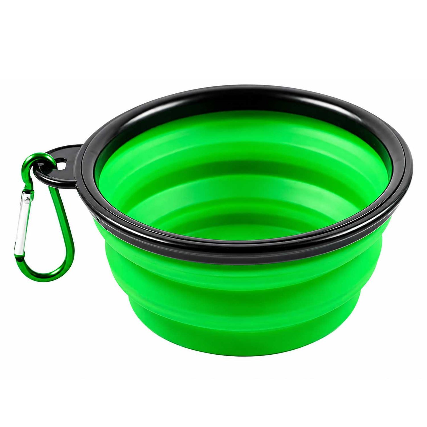 Bebedero Plegable Perro, Vaso Plegable de 350ml, Verde, Bebedero gatos, Comedero, Bebedero Perro Portátil